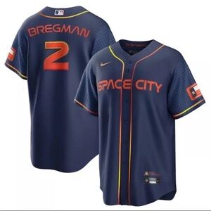 NWT Nike Men's Houston Astros Space City Alex Bregman Baseball Jersey
Sz2XL or S